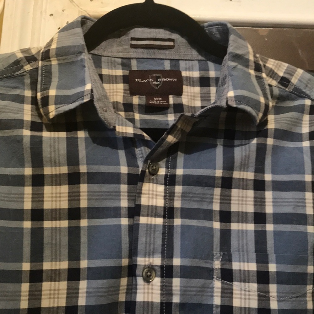 Blue plaid shirt sz Medium